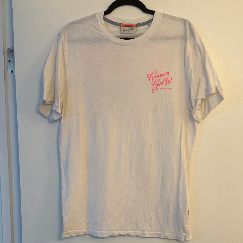 Scotch & Soda White Graphic T-Shirt